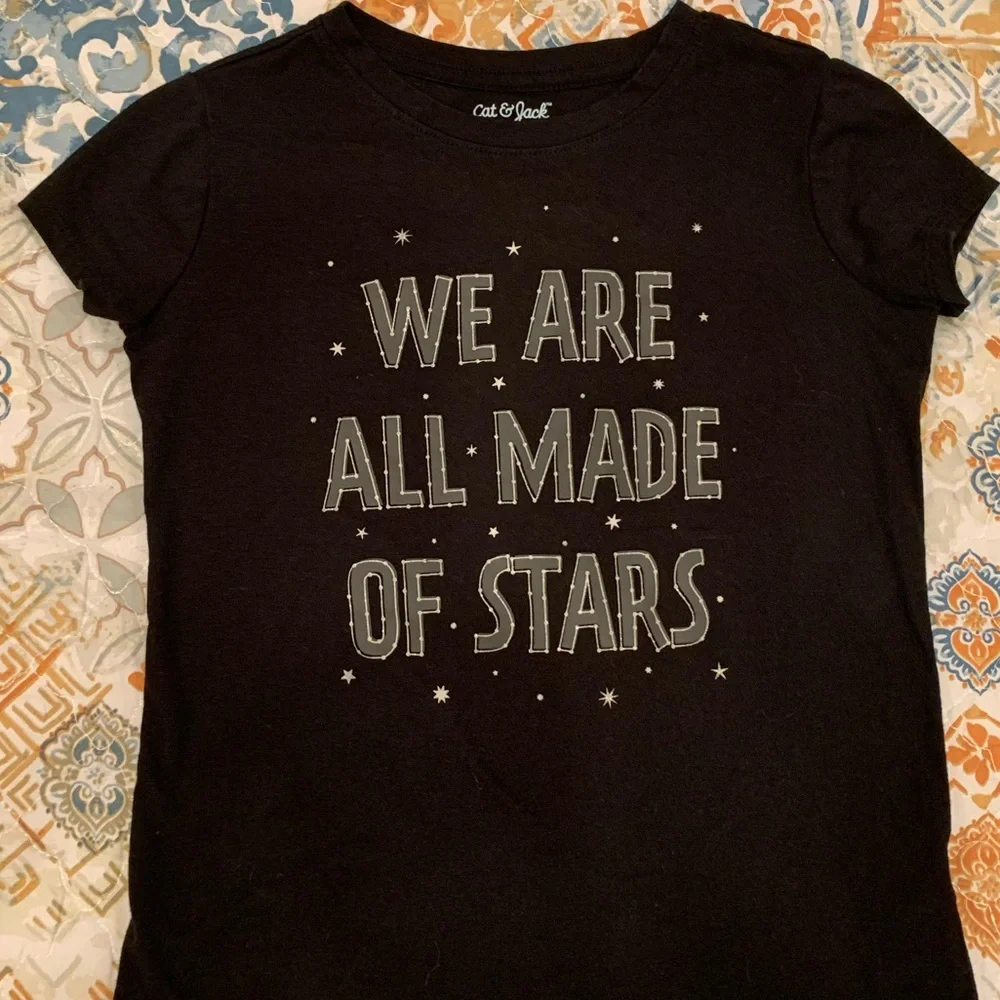Bundle of Shirts Tees for Girls 3-XS 1-M Black